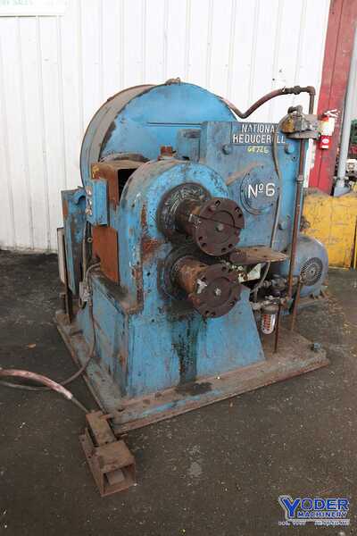 National #6, reducing roll, 3" stock diameter, 12" roll diameter, air clutch & brake, 25 HP, #68726 - Image 4