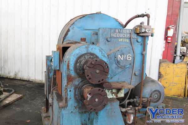 National #6, reducing roll, 3" stock diameter, 12" roll diameter, air clutch & brake, 25 HP, #68726 - Image 6