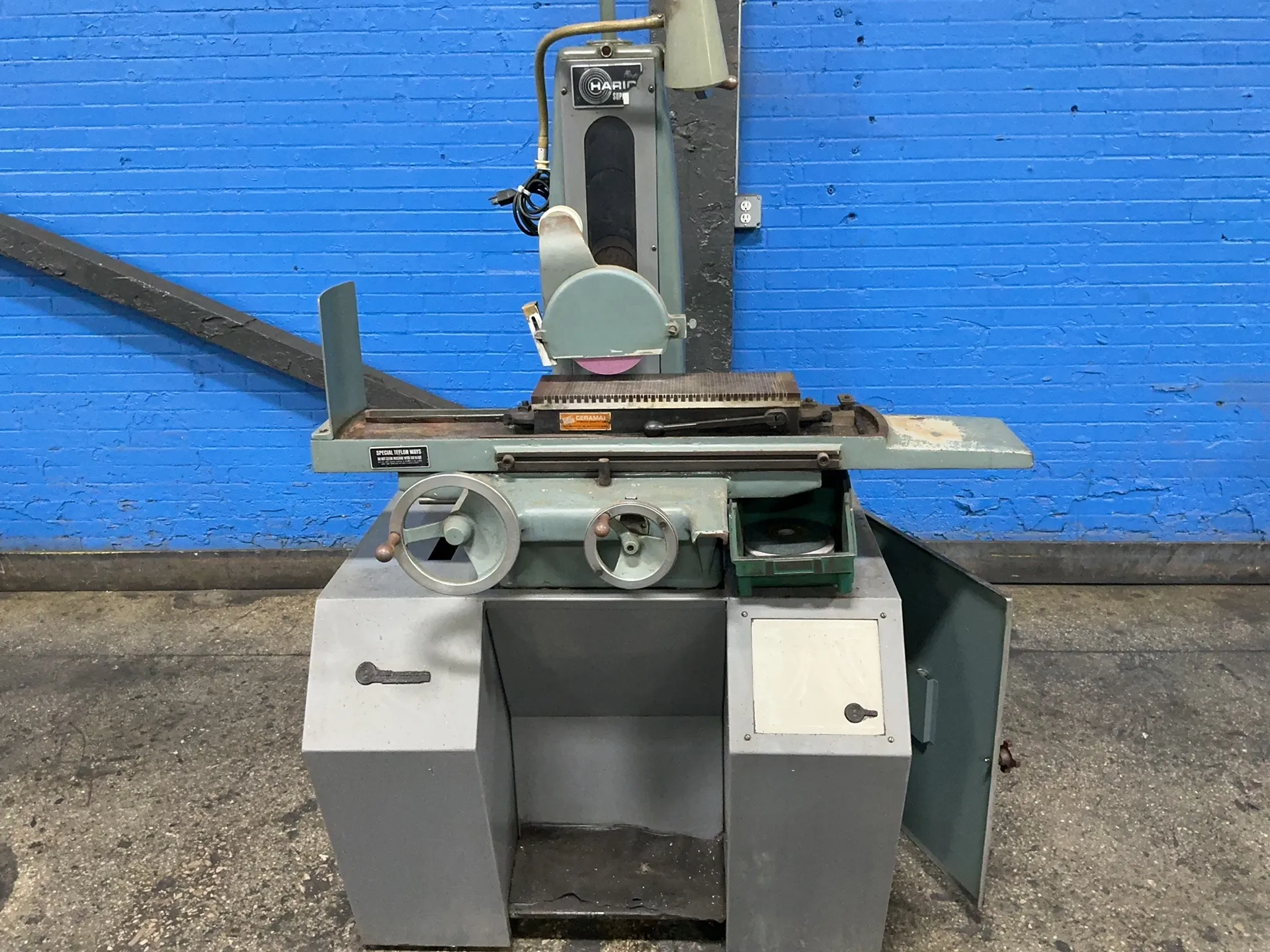 6" x 18" Harig, surface grinder, 6" grinding disk, 1 HP, 1725 RPM - Image 2