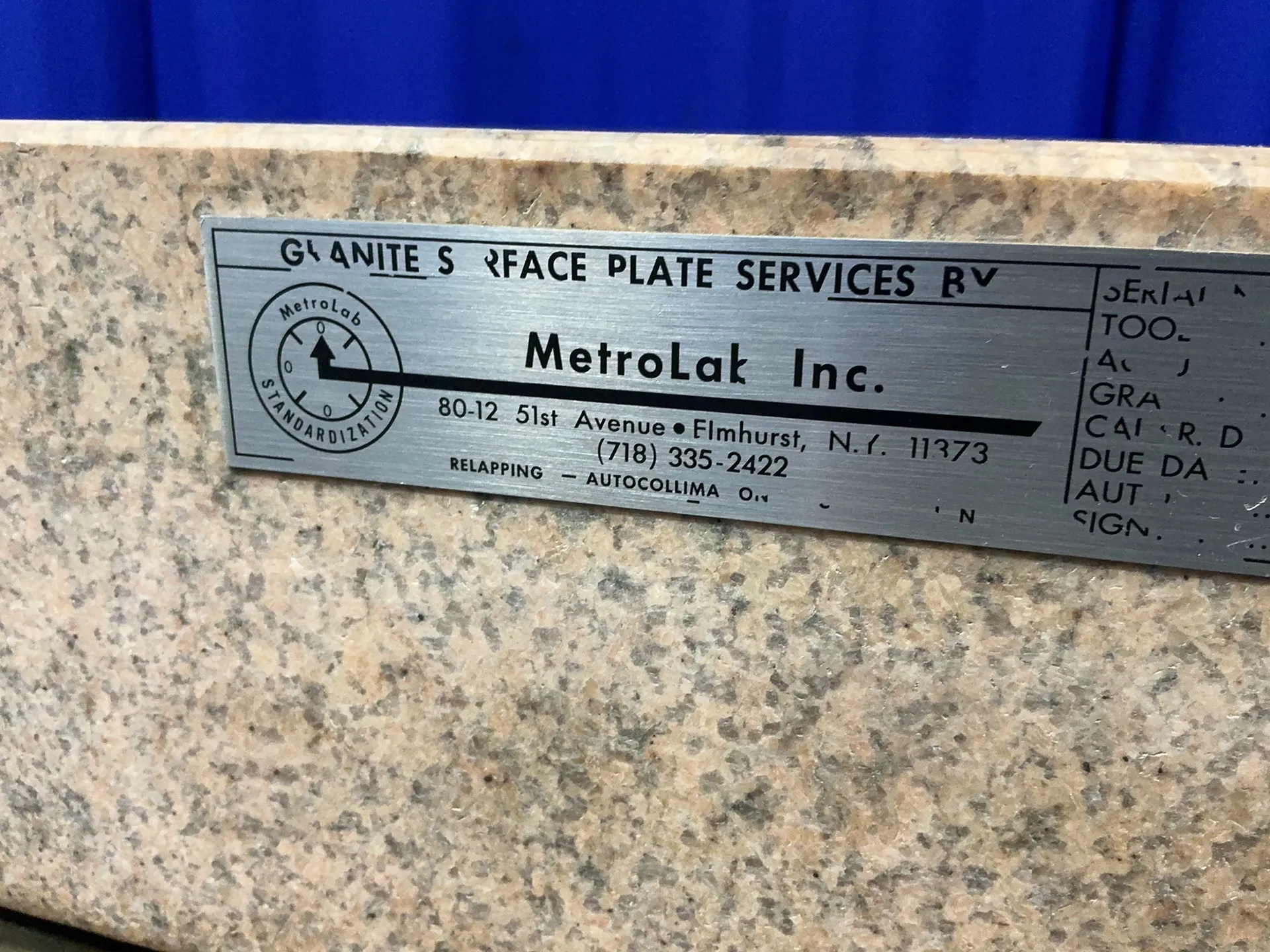 24" x 36" Starrett, pink granite surface plate - Image 3