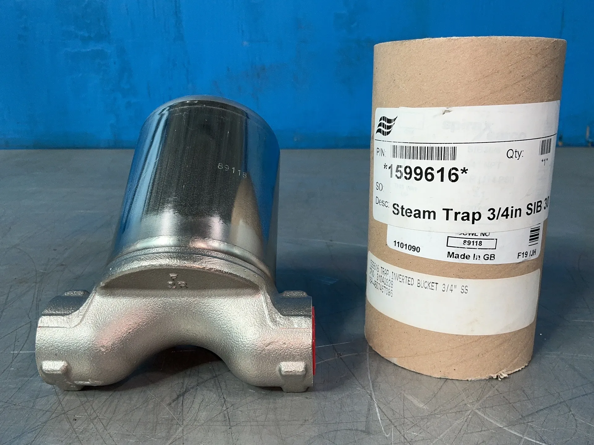 Spirax Sarco #SIB30/6-6/64, Inverted Bucket Steam Trap, 0.75", 12 Bar - Image 1