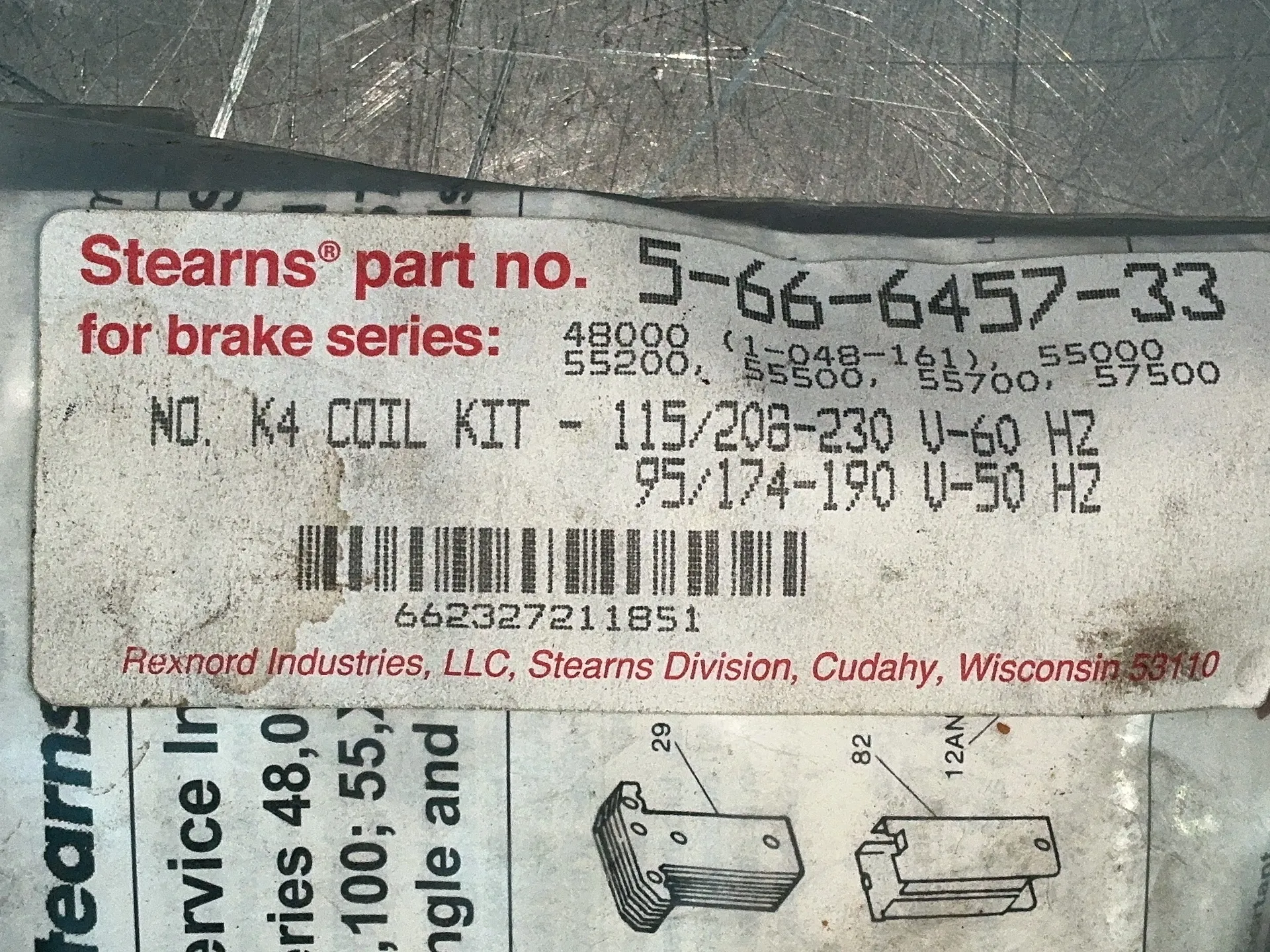 Stearns, brake coil kits, LOT of 7 - Image 6