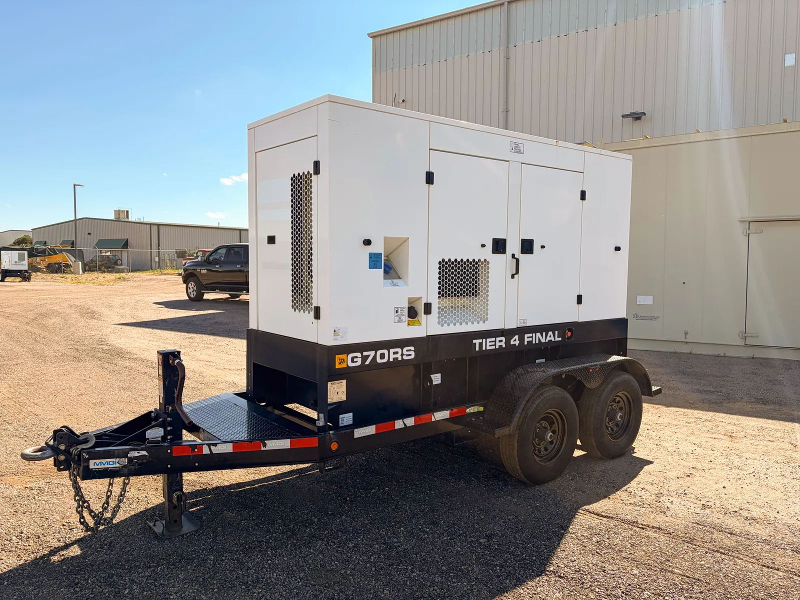 56 KW JCB #444-TA4-81I3A, diesel generator, trailered enclosure, voltage selector switch, 2021 - Image 2