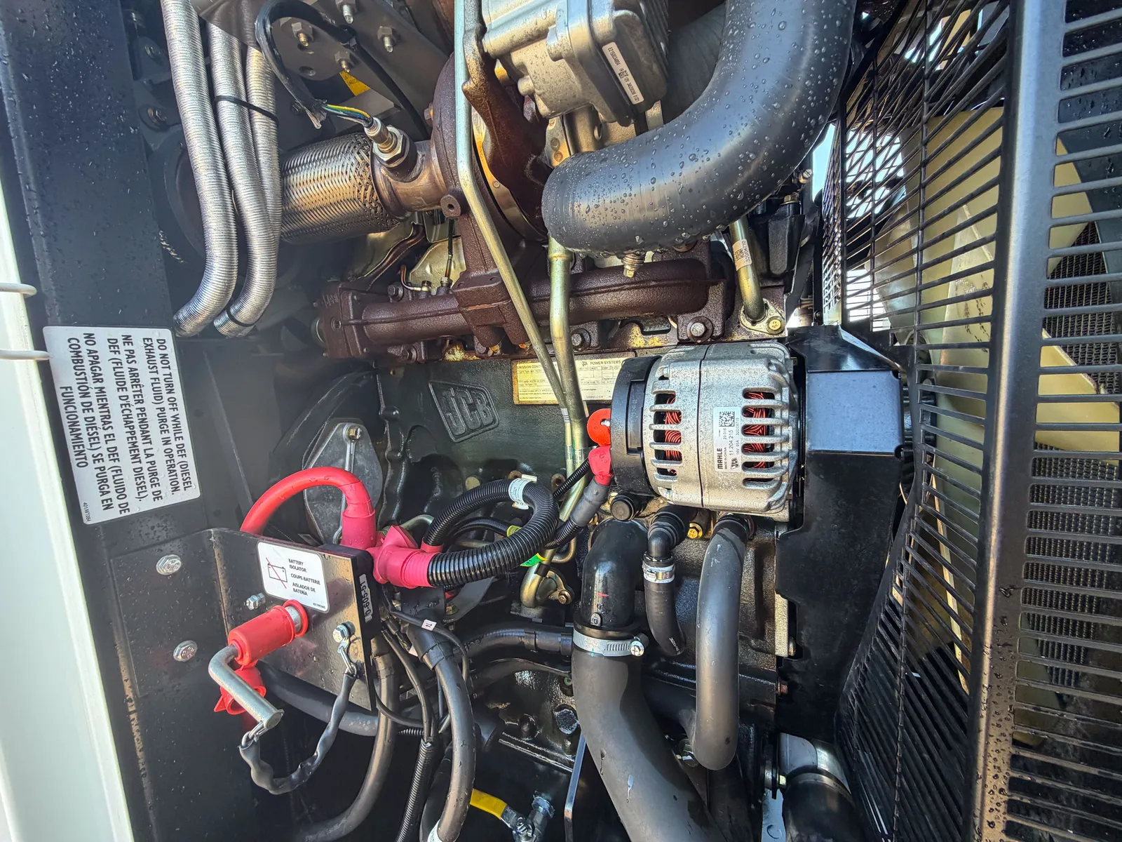 56 KW JCB #444-TA4-81I3A, diesel generator, trailered enclosure, voltage selector switch, 2021 - Image 4