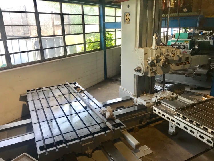 5" Giddings & Lewis #65D5-T, 60" x 122" T-slotted table, 72" vert., hardways, 1961 - Image 2