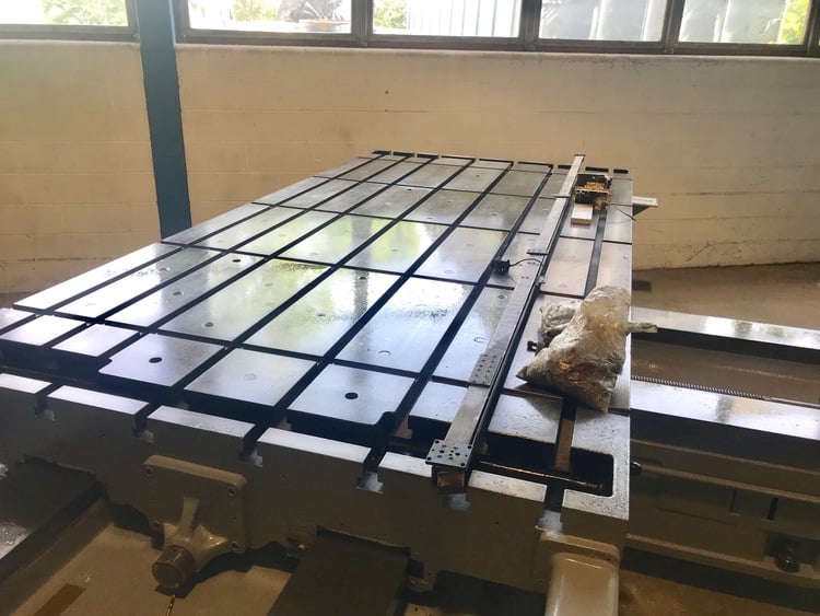 5" Giddings & Lewis #65D5-T, 60" x 122" T-slotted table, 72" vert., hardways, 1961 - Image 5