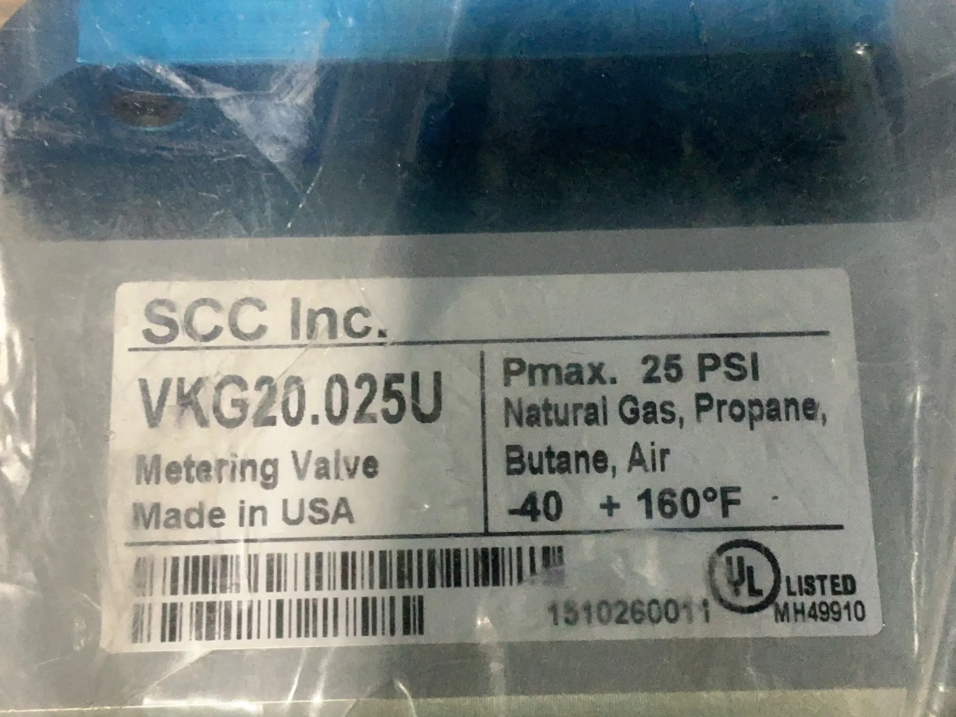 Siemens / SCC #SQM40.255R11/VKG20.025U, Metering Valve and Actuator Assembly, 25 psi, 120 Volts - Image 4