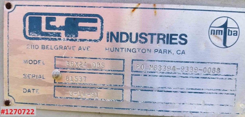 LCF, hammer mill, 100 HP, 36 x 24 DDS, 24 x 36, Carbon Steel - Image 7