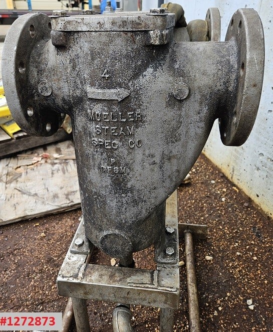 4" Mueller #125F-SS, basket strainer, 1 sq.ft., Stainless Steel, 150 psi, 4" in/out (2 available) - Image 2