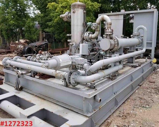 Ariel #JGP-1, reciprocating compressor, 55 ICFM @ 865 psi, 4.75 x 3, 85 HP, CO2, Stainless Steel - Image 1