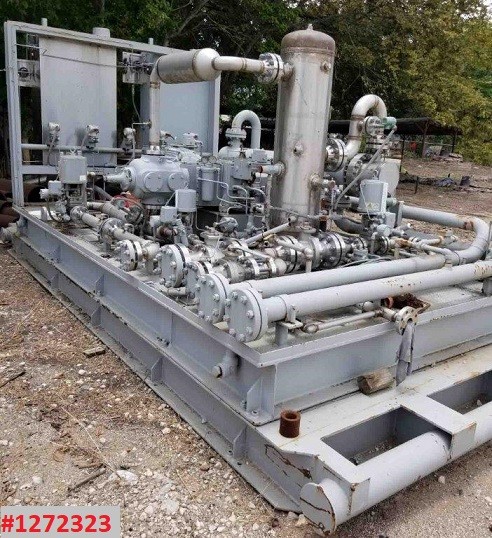 Ariel #JGP-1, reciprocating compressor, 55 ICFM @ 865 psi, 4.75 x 3, 85 HP, CO2, Stainless Steel - Image 2