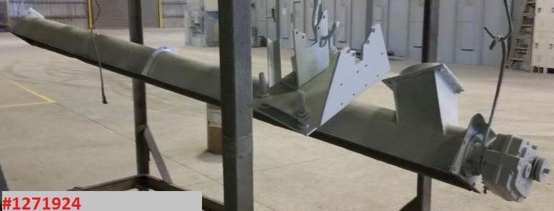 6" diameter x 12' long, screw conveyor, Carbon Steel, 1-screw, inclined 8' H - Image 2