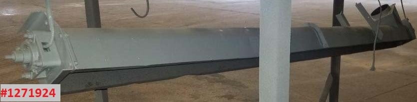 6" diameter x 12' long, screw conveyor, Carbon Steel, 1-screw, inclined 8' H - Image 3