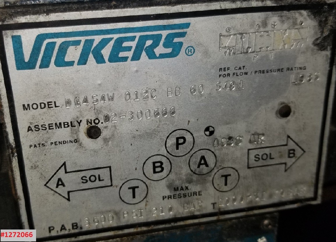 1" Vickers-Cross #CSEA40/PVQ20, gear pump, 20 GPM, 3600 psi, Carbon Steel, 10 HP - Image 9