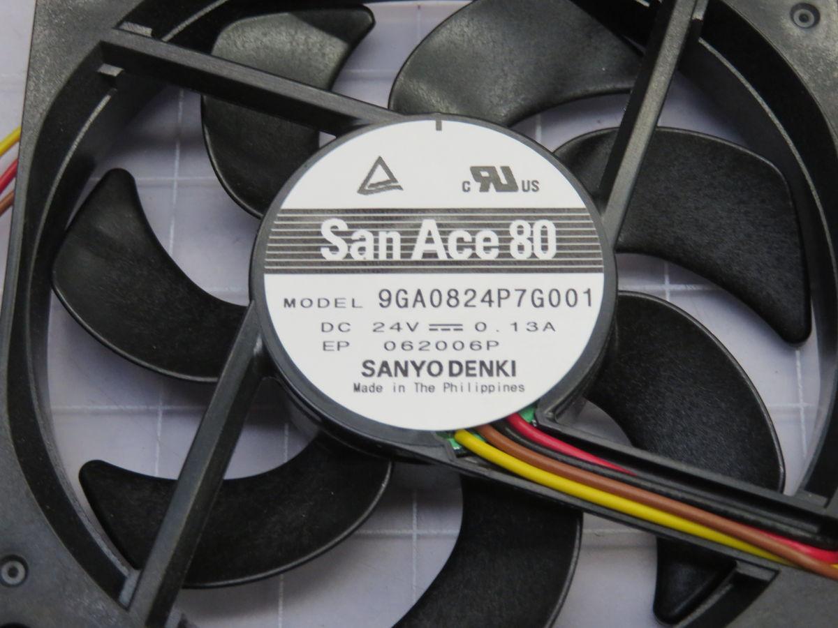 Sanyo Denki #9GA0824P7G001, DC axial fans, 80 mm, 24 V. DC, LOT of 36 - Image 4