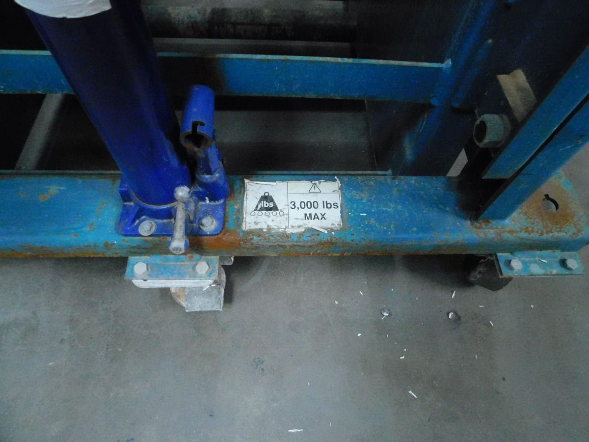 BHS #BTC-24MPP, battery transfer carriage w/ mechanical push/pull loader, 3000 LB - Image 6