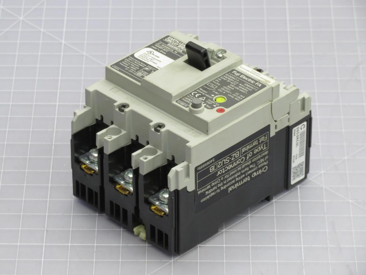 10 Amp, Fuji #SG53RCUL, circuit breaker, 50 AF, 3 Pole, 240 Volts, 50/60 Hz - Image 2