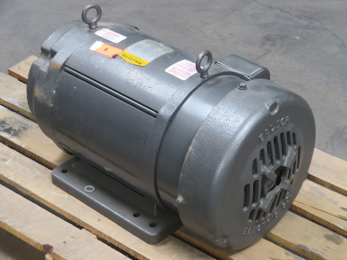 5 HP HP RPM 1750 RPM Baldor #CD9105, Frame 256UC, TEFC, DC motor, 180 Volts DC - Image 3