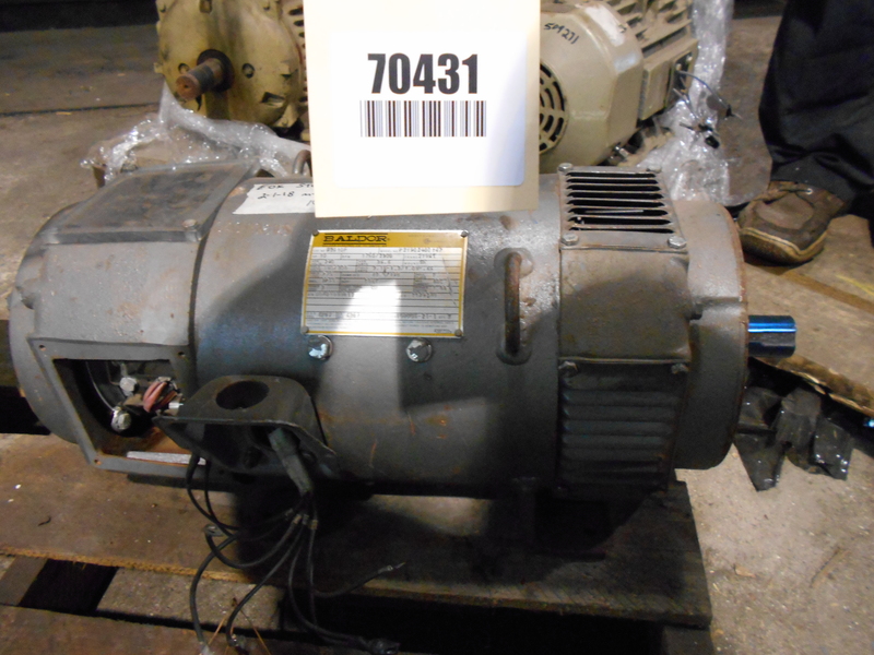 10 HP 1800/2300 RPM Baldor, Frame 219ATC, DPFG-BV, rebuilt, 240VA, 150/300VF - Image 5