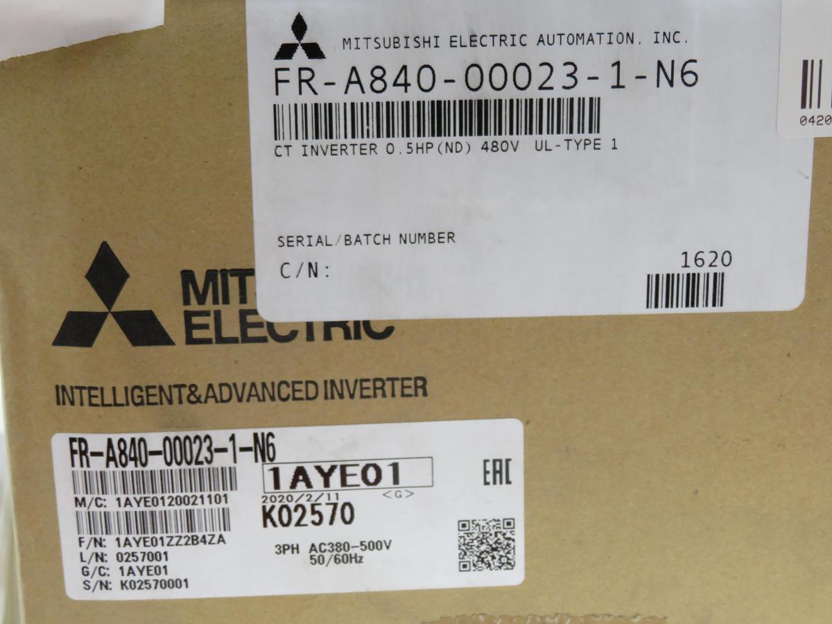 1/2 HP Mitsubishi #FR-A840-00023-1-N6, FR-A800 Plus series inverter drive, 0.4 KW, 1.5 Amp, 380-500 Volts, 3 - Image 8