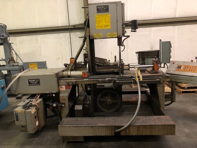 18" x 18" Hem #V100LA-2, fully automatic vertical band saw, 171" x1.5" blade, 5 HP, 1996 - Image 5