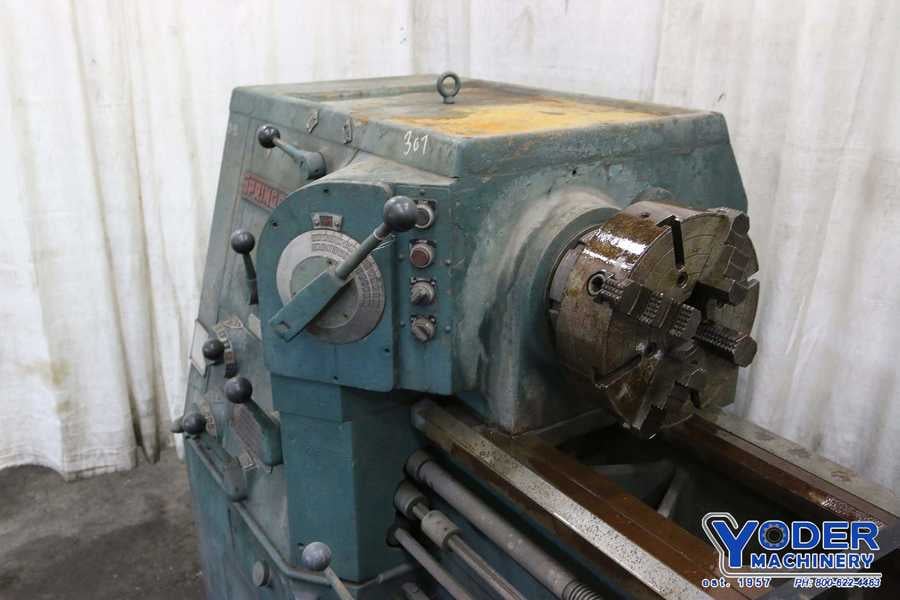 22" x 80" Springfield engine lathe, geared head, 12" SOCS, no gap, #4MT, 15 HP, #69227 - Image 4