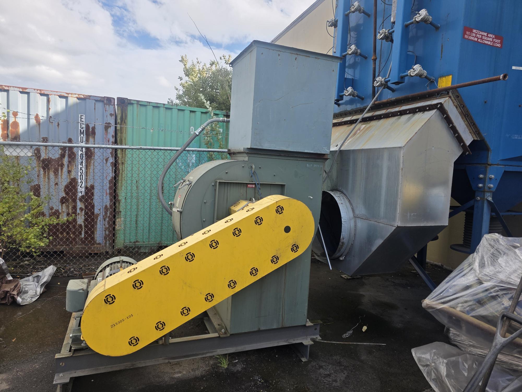 20000 cfm Donaldson Torit #DF04-32, Downflo oval cartridge dust collector, 32 filters, 6080 sq.ft., 50 HP - Image 4