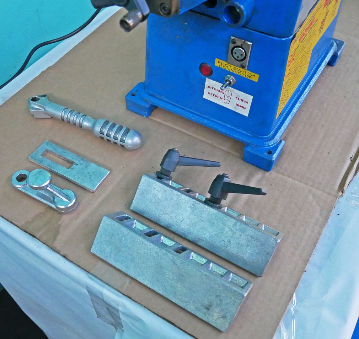 1-1/4" Ercolina #MEDI-BENDER-070, rotary draw bender, 1" sch. 10 pipe, 3/4" x .120" square tube, 6-7/8" max. - Image 8