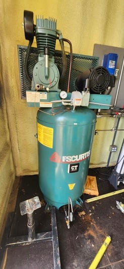 200 psig, CEG #CT-55, reciprocating instrument air compressor package, FS Curtis CT-55 compressor, 50 HP WEG - Image 7