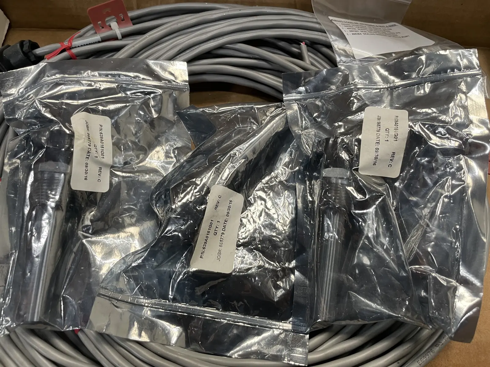 Frick #639A0360H03, transducer cable kit, (4) cables, (4) RXF temperature sensors #639A0151G01 (2 available) - Image 2