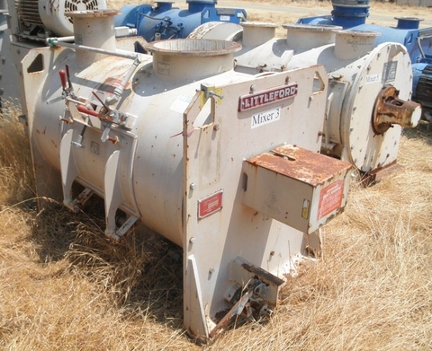 Littleford #FKM-600D, porcelain mixer, Carbon Steel exterior, 25 HP, 22 cu.ft., 24" x 48" - Image 2