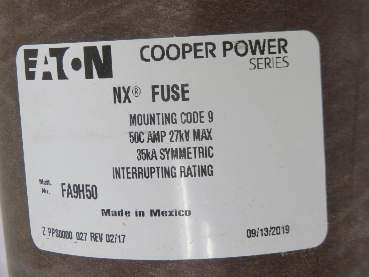 Eaton #FA9H50, NX fuse mounting, code 9, 50 Amp, 27 KV, 35 KA interrupting rating - Image 5