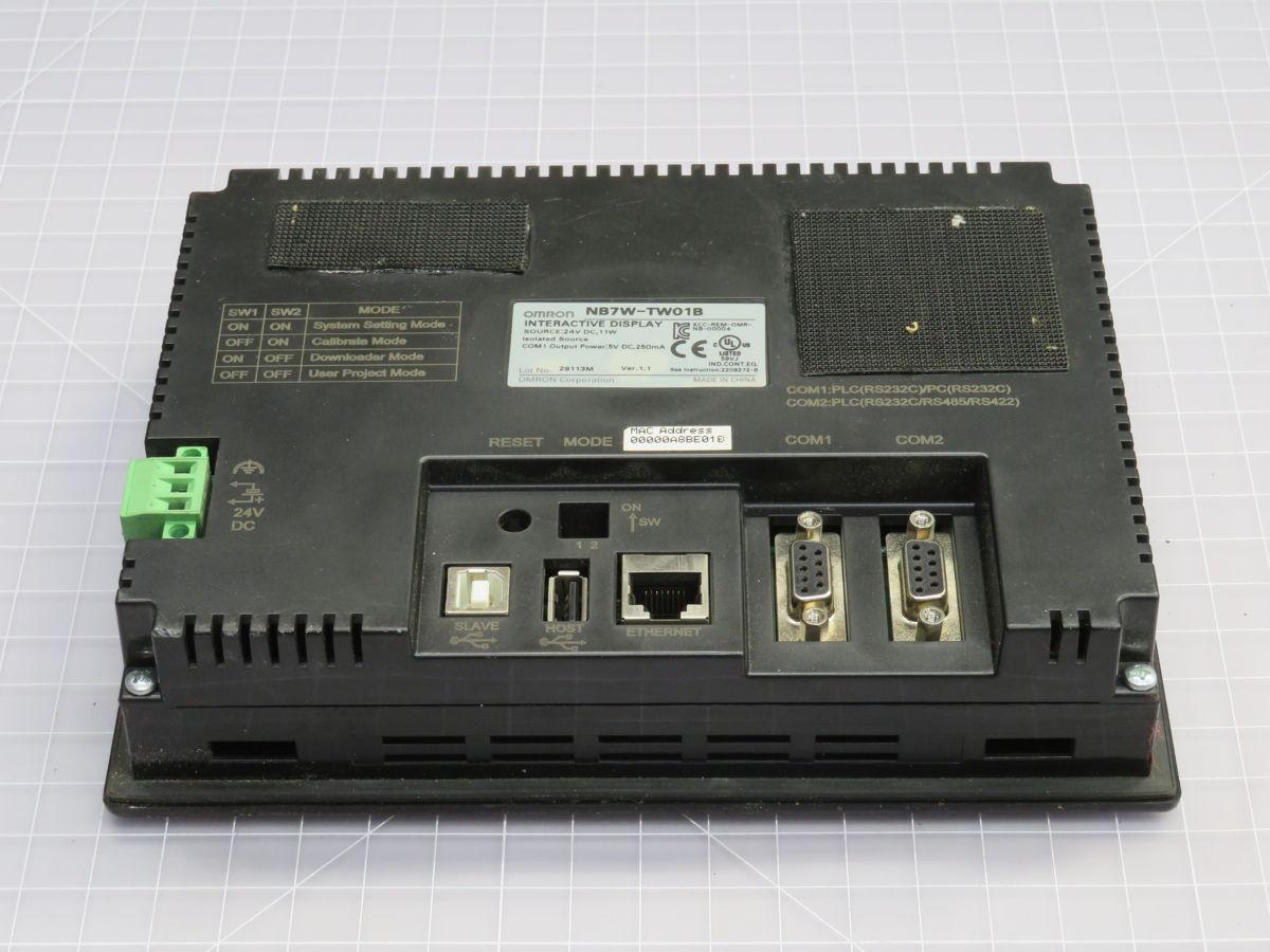 Omron #NB7W-TW01B, NB series interactive display, 800 x 480 TFT LCD, 24 Volts DC, 11 W - Image 3