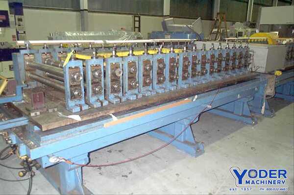 32 Stand, Contour #1532AOSLCE, rafted rollformer, 2.5" arbor diameter, 40" R/S, 1996, #69083 - Image 1