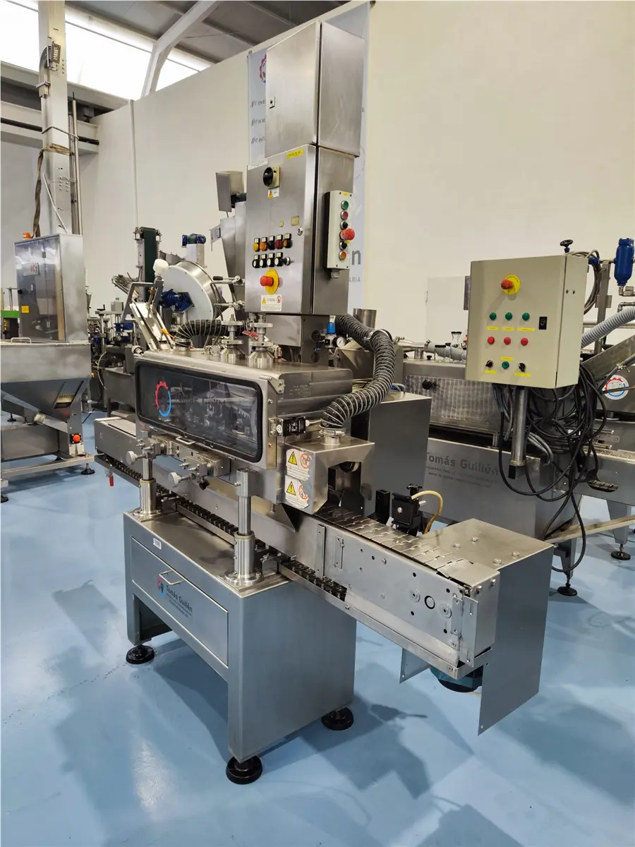 Gherri #GG-90, vacuum jar capper, twist-off, 90 containers/min., 1-9/16" - 6-5/16" jar diameter, 2.3 HP, 380 - Image 2