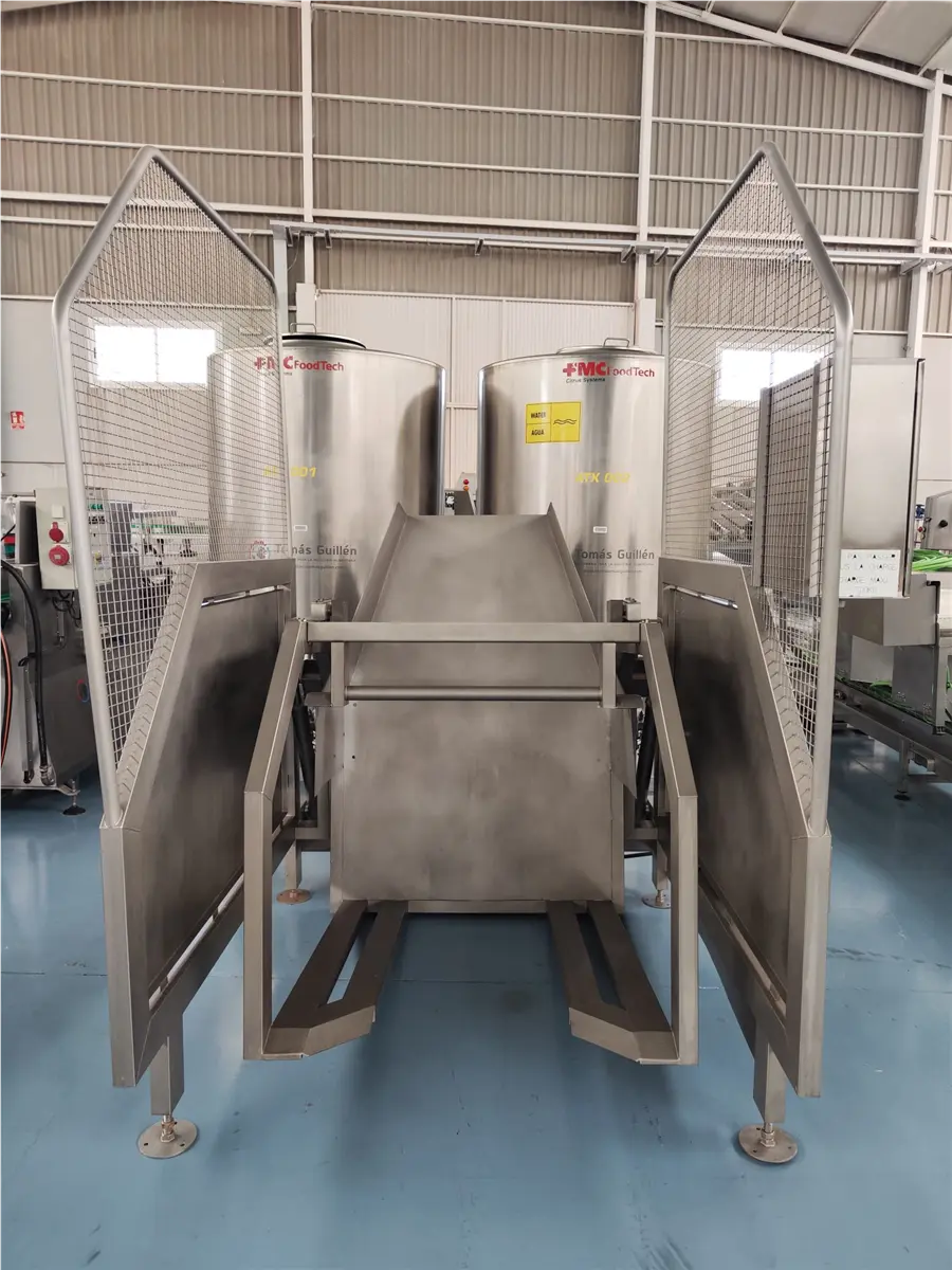 CTS, Stainless Steel hydraulic bin dumper, pallet tipper, hydraulic pump, double hydraulic cylinder, control - Image 3