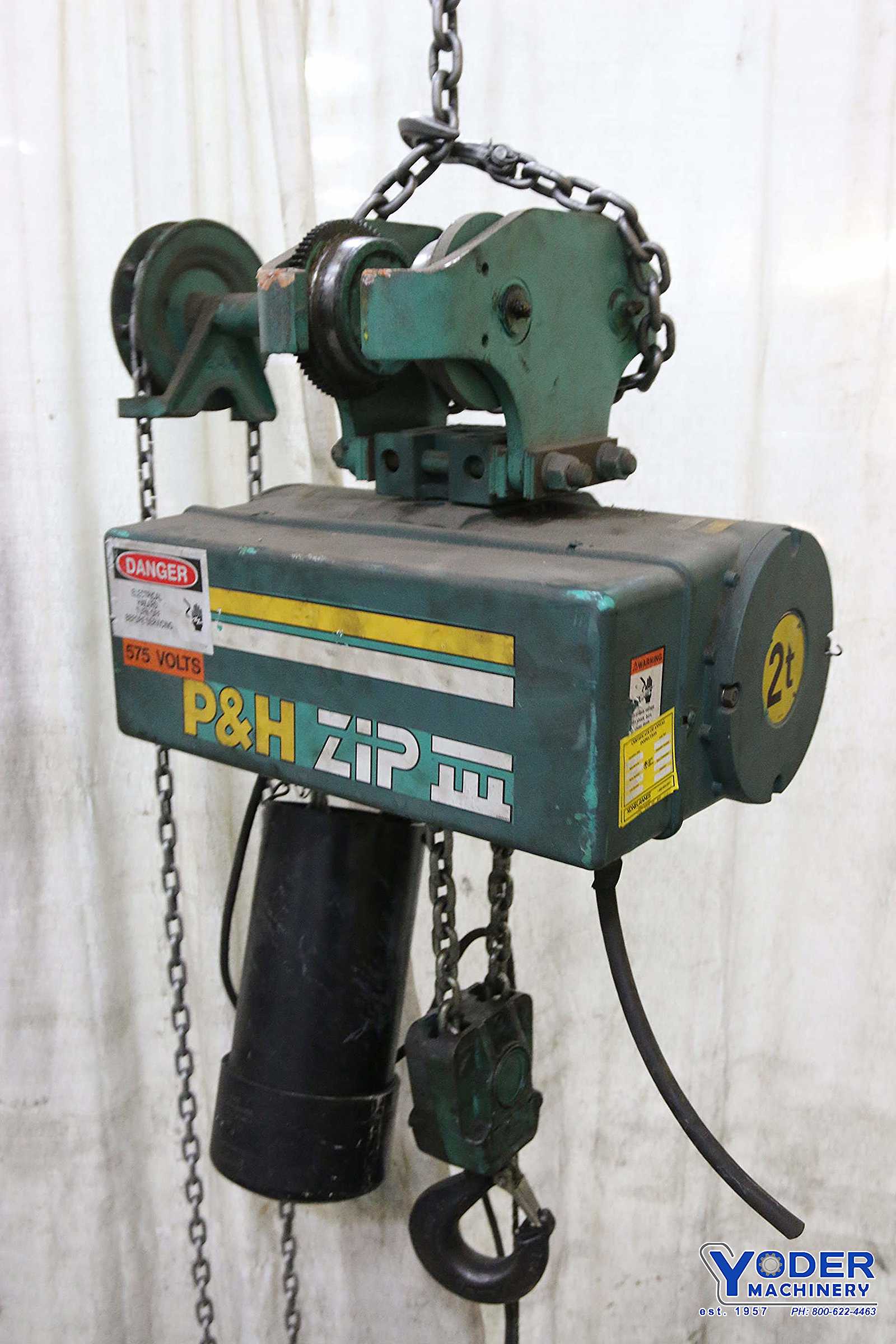 2 Ton, P & h, chain hoist, #68722 - Image 1
