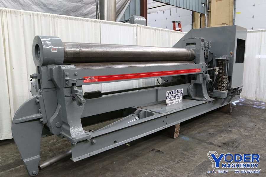 10' x 1/2" Bertsch #11, initial plate bending roll, air drop end, lube system, #69138 - Image 4
