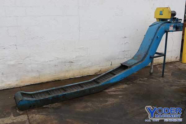 10" wide x 5' long, Mayfran Chiptote power conveyor, 54" dump height, #69313 - Image 1