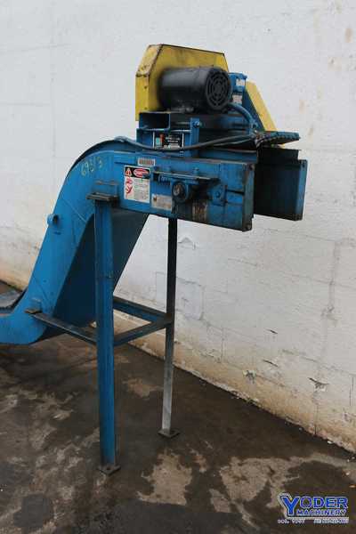 10" wide x 5' long, Mayfran Chiptote power conveyor, 54" dump height, #69313 - Image 2