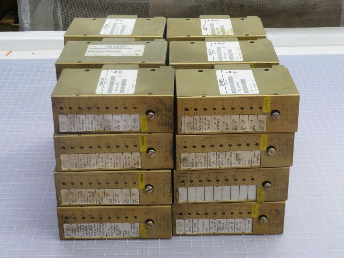 Siemens #6ES5-421-8MA12, Simatic S5 digital input module, 8 inputs, 24 Volts DC, LOT of 24 - Image 4