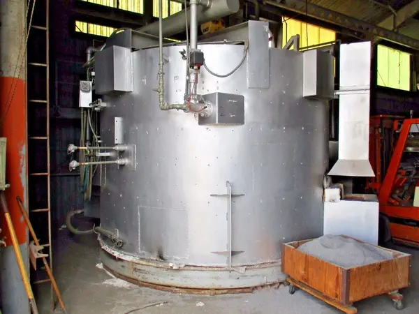 60" diameter x 72" H Annealing Furnace, gas-fired, hydrogen gas, 2150°F, complete w/control - Image 1