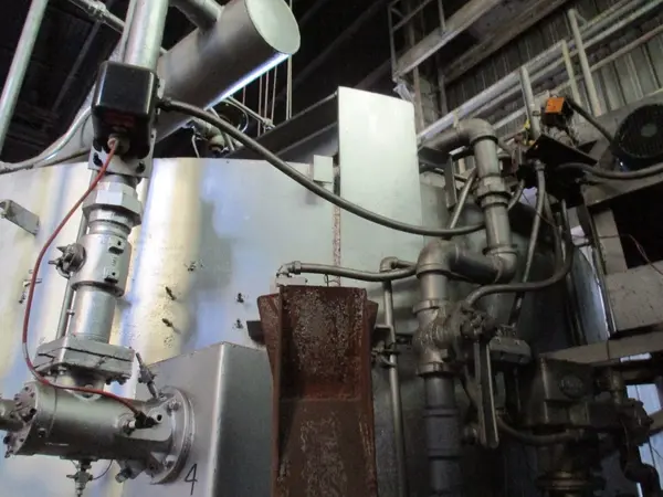 60" diameter x 72" H Annealing Furnace, gas-fired, hydrogen gas, 2150°F, complete w/control - Image 4