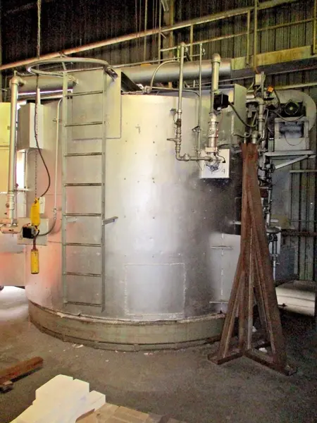 60" diameter x 72" H Annealing Furnace, gas-fired, hydrogen gas, 2150°F, complete w/control - Image 7