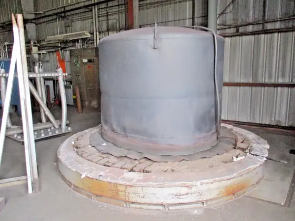 60" diameter x 72" H Annealing Furnace, gas-fired, hydrogen gas, 2150°F, complete w/control - Image 9