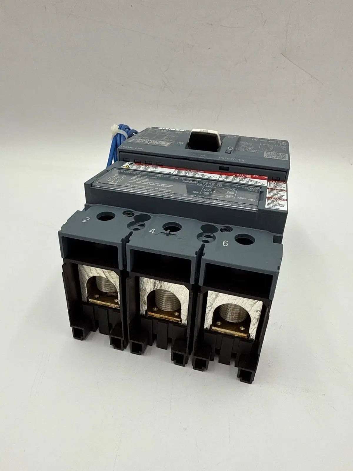 200 Amps, Siemens #3VA5220-6EC31-0AA0, Circuit Breaker, 3-Pole, 600 Volts, Shunt Trip, NEW - Image 7