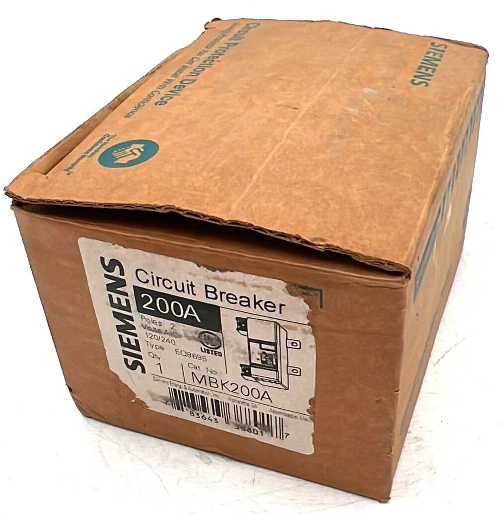 200 Amps, Siemens #EQ8695, Circuit Breaker, 2-Pole, 240 Volts, Bolt-On, NEW - Image 2