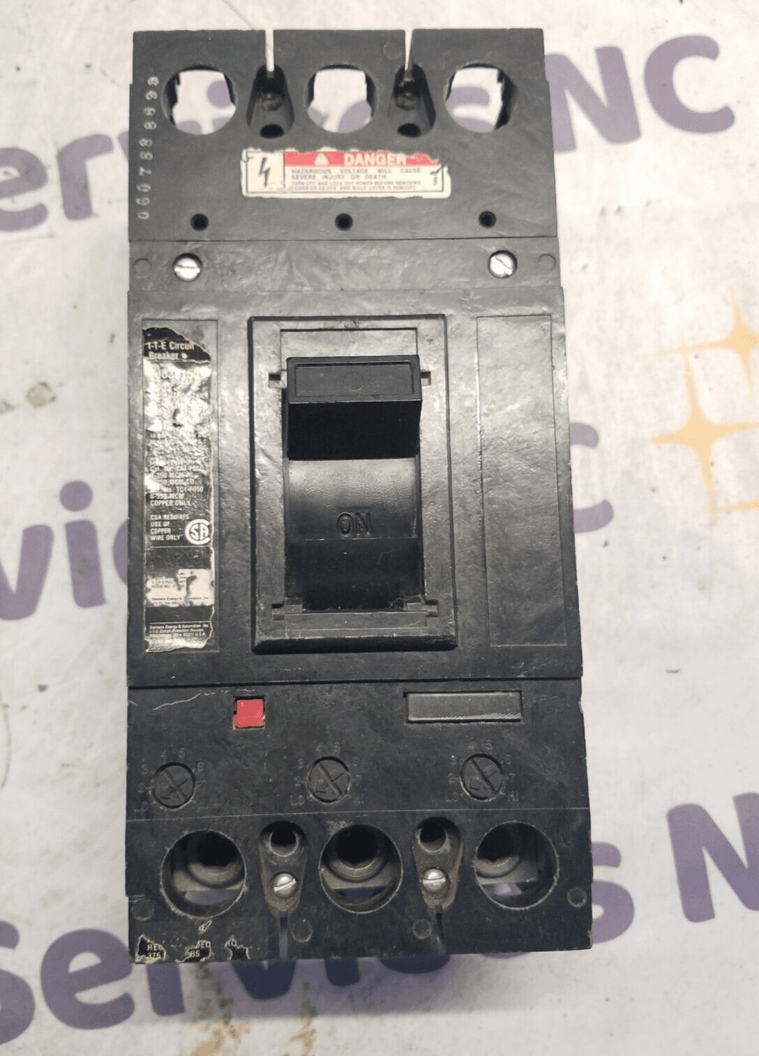 150 Amps, Siemens #FJ63B150, Circuit Breaker, 3-Pole, 600 Volts, Bolt-On - Image 2