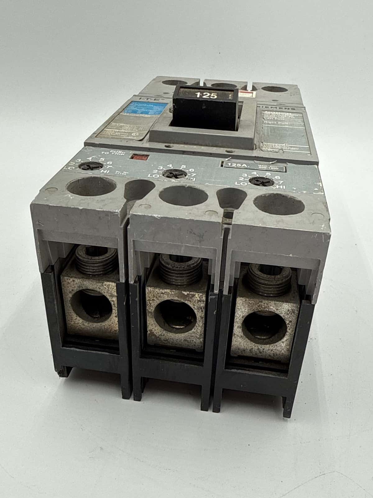 125 Amps, Siemens #FXD63B125, Circuit Breaker, 3-Pole, 600 Volts (2 available) - Image 7