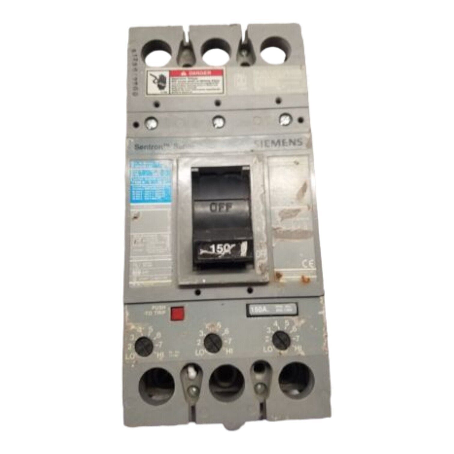 150 Amps, Siemens #FXD63B150, Circuit Breaker, 3-Pole, 600 Volts, Bolt-On - Image 1